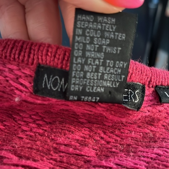 Vintage Nomadic Traders Cardigan Sweater Front Zipper Size Large Ramie/Cotton - Picture 9 of 9